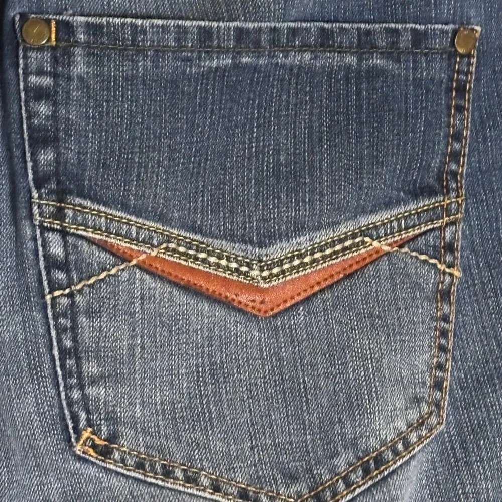 Parish Nation Mens Distressed Denim Shorts Blue Size 36 Raw Hem Embroidered‎